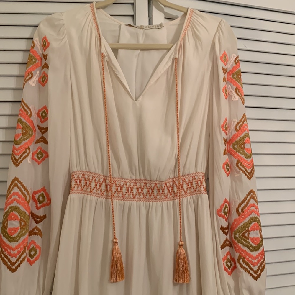 NWOT Marie Oliver White Dress - Picture 5 of 13